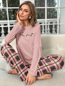 [Leve 2 Pague 1] Pijama Feminino Noite Serena (Toque quente e suave) + BRINDE: 1 Pantufa Nuvem Antiaderente