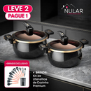 [Leve 2 Pague 1] Panela de Aço Inox Duble Anti-Explosões 8 em 1 + BRINDE: Kit Utensílios