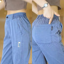 [Pague 2 Leve 3] Calça Feminina Ravena em Seda Gelo Poliéster e Elastano (A Queridinha de 2025)