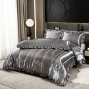 [Leve 2 Pague 1] Roupa de Cama Rainha em Cetim Tecido Nobre (Elegância e Conforto dignos da Riviera!) +3 BRINDES: 2 Capas de Travesseiro e Edredom